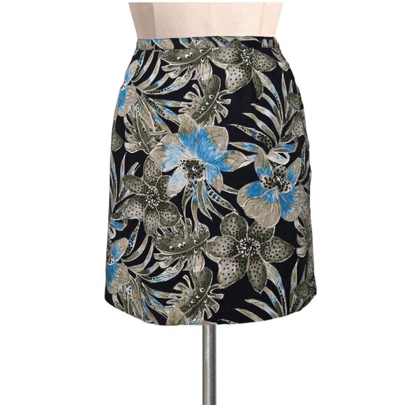 Vintage KAREN SCOTT Sport Y2K 90's Vintage Tropical Print Skirt Skort Shorts M - Picture 1 of 2